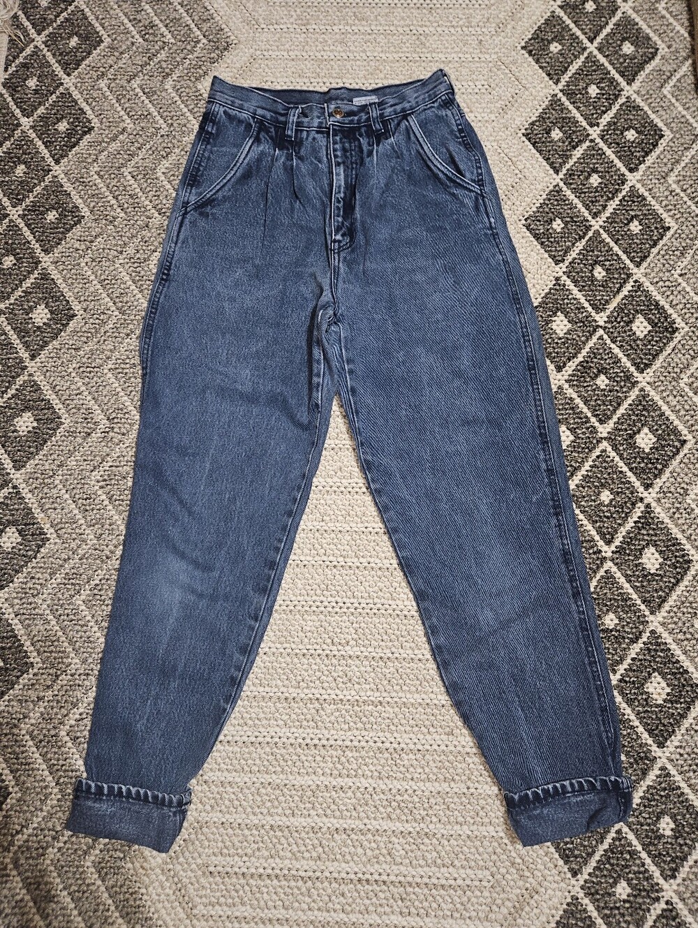 Vintage Bill Blass Vintage Denim Jeans Size 8 26 100% Cotton Pleated